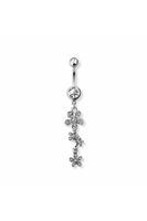 Bauchnabelpiercing mit Margerite Blumen