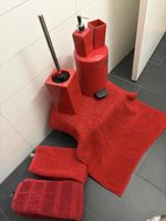 Badezimmer Set Rot 6-teilig