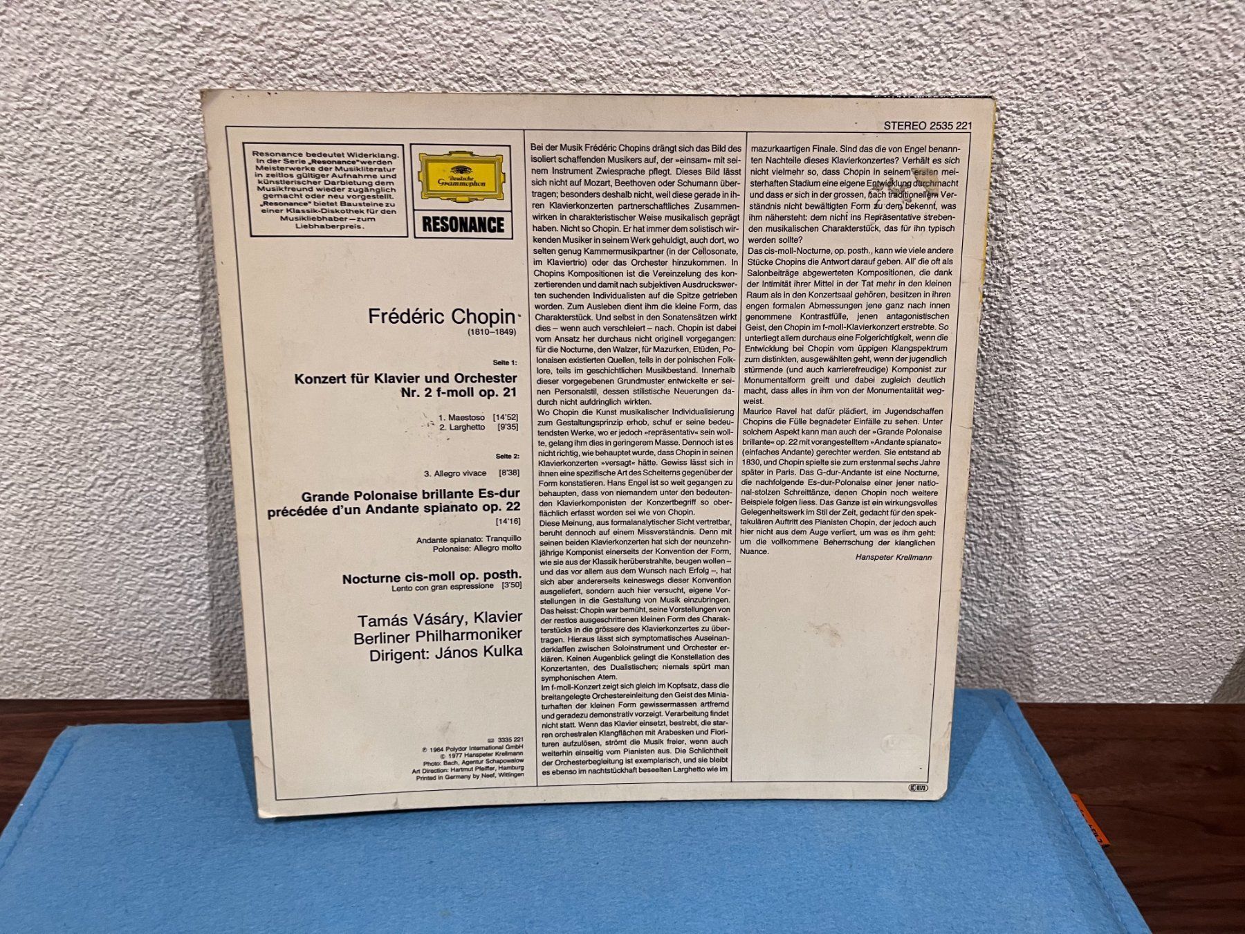 Dischi in vinile: Vinyl: Frederic Chopin – Usato da Unterengstringen venduto da hausraus 1