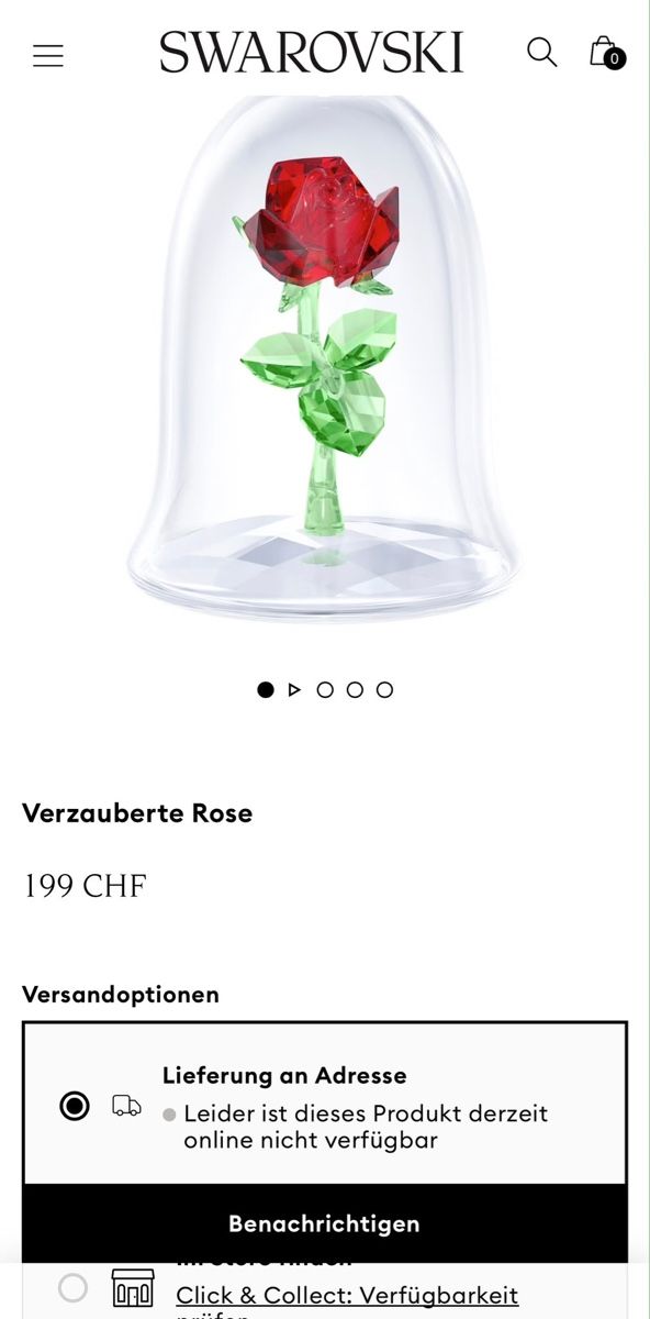 Swarovski Toutes les décorations: Swarovski verzauberte Rose – Neuf avec emballage d'origine à Zürich par cro_lxf9 2
