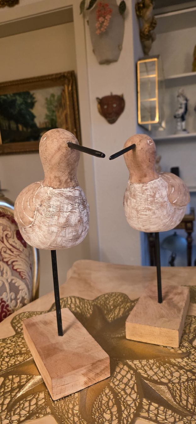 Tutte le decorazioni: 2 grosse dekorative Holz Vögel – Nuovo (secondo la descrizione) da Kaufdorf venduto da Nati-Nati 1