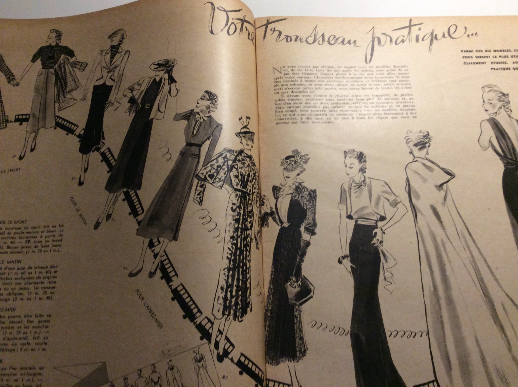 Zeitschriften & Magazine: Marie-Claire Magazine - 1937 – Gebraucht aus Genève von edelweiss1900 3