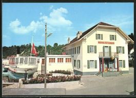 Portalban, Hôtel ST-LOUIS, bâteau FRIBOURG, vers 1950-55