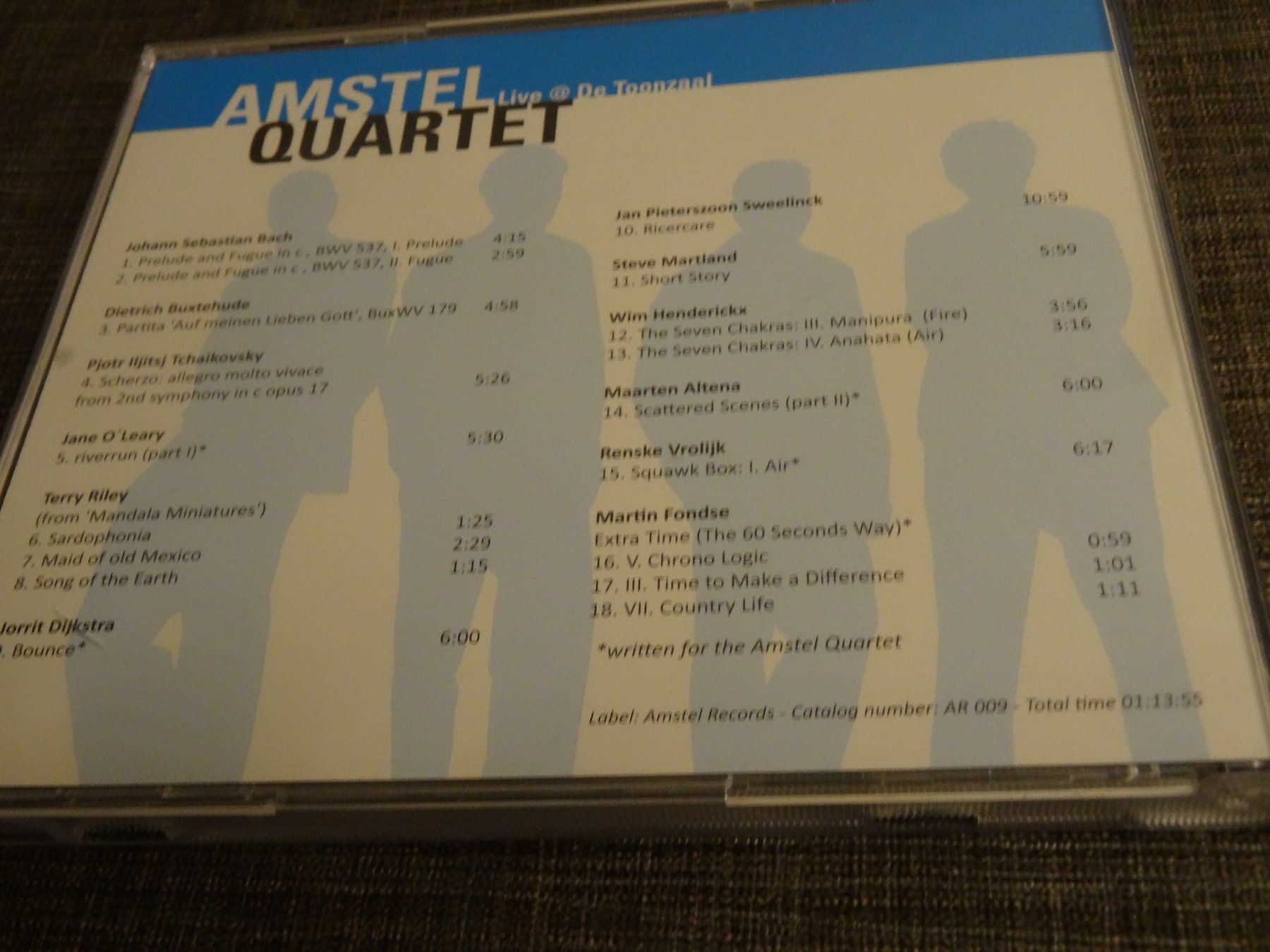 CD: Amstel Quartet - Live de Toonzaal CD – Usato da Olten venduto da Disc-Ausverkauf 1