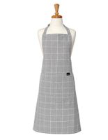 LADELLA Küchenschürze ECO CHECK grau
