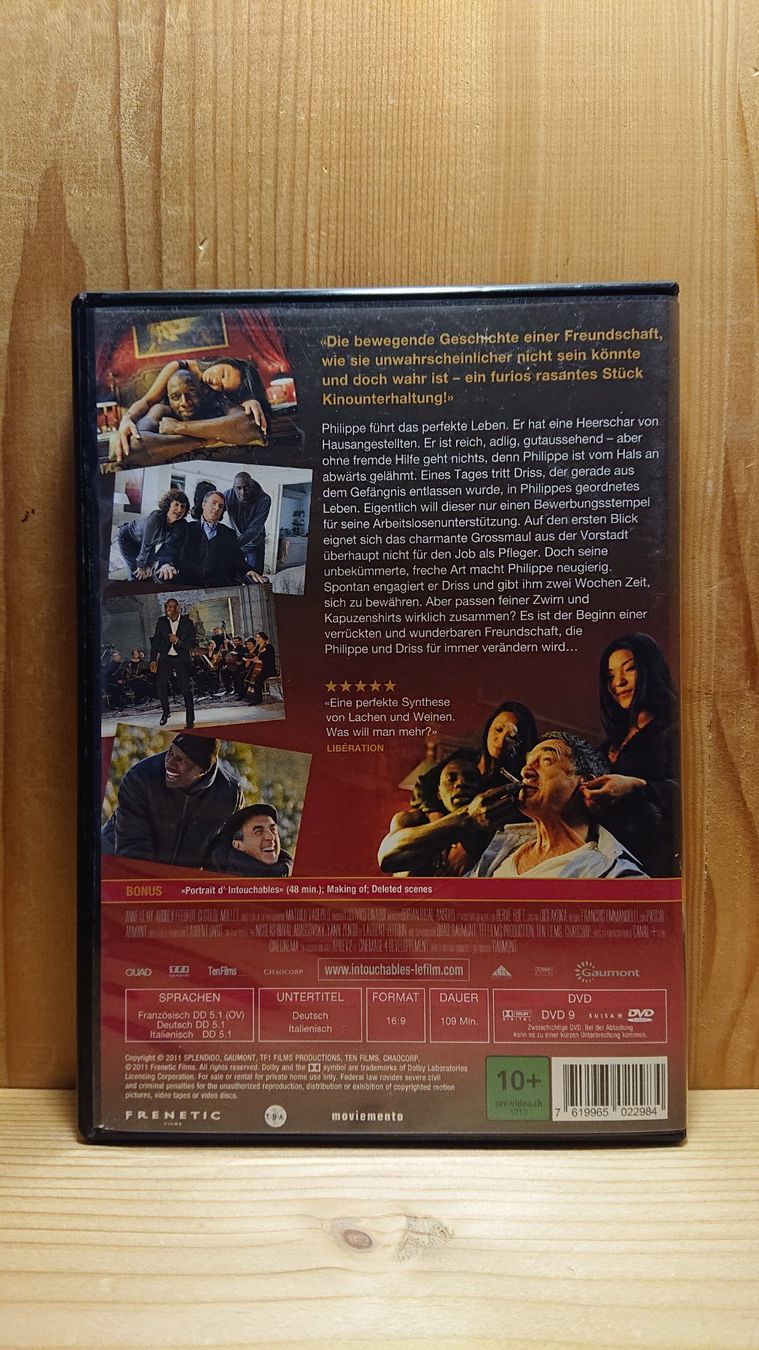 Alle DVDs: ZIEMLICH BESTE FREUNDE Intouchables DVD – Gebraucht aus Wilderswil von Exebub 1