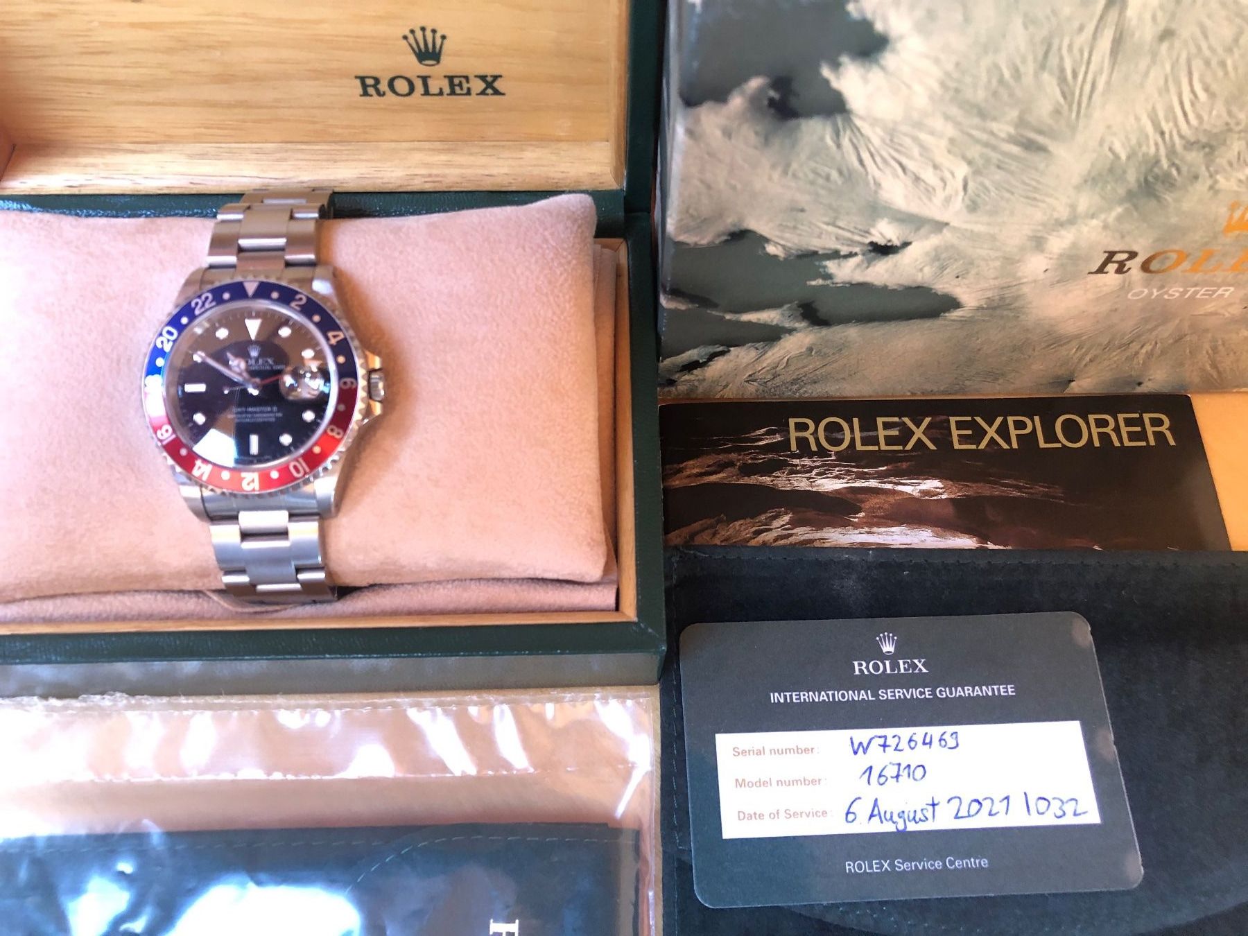 Rolex Orologi: Rolex 16710 LN GMT Master II Box Papiere – Usato da Itingen venduto da bubibu