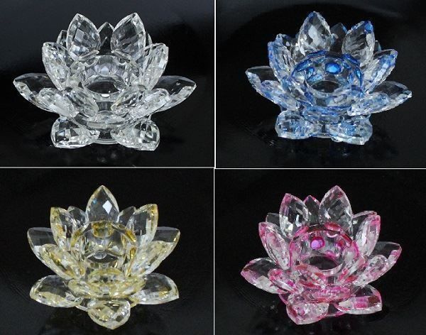 Kerzenständer: Glaskerzenständer Blume blau – Neu (gemäss Beschreibung) aus Schlatt TG von kreativ-atelier