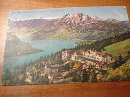 Karte Rigi Kaltbad, 1928, gelaufen, farbig