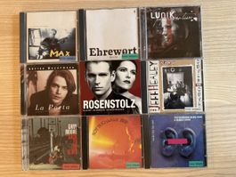 9 Audio CDs verschiedene Interpreten gebraucht guter Zustand