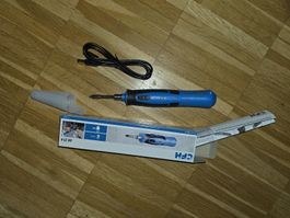 CFH Akku-Lötkolben 3.7V AK 214; USB Ladeanschluss neuwertig