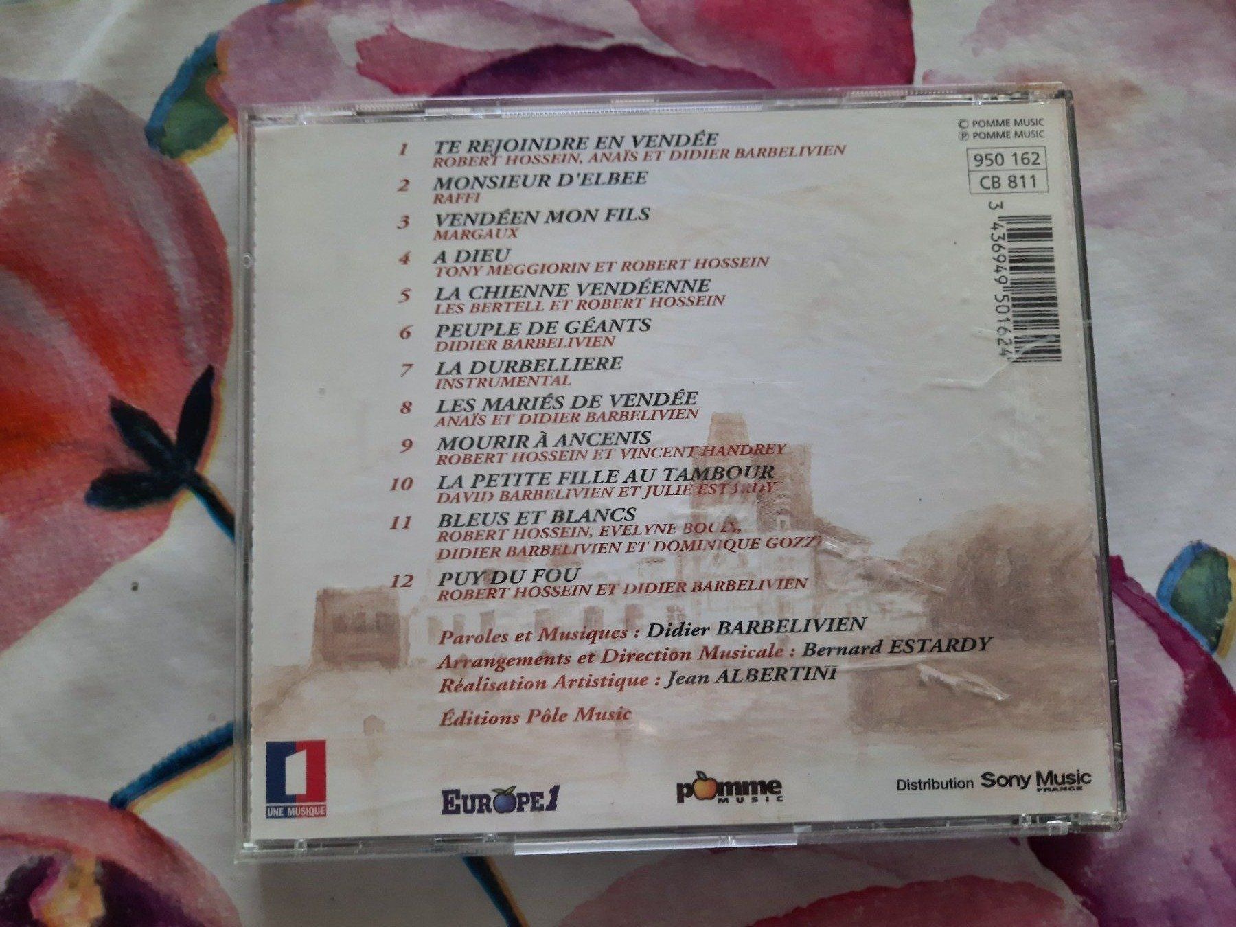CD: CD Didier Barbelivien - Vendée 93 – Usato da Pully venduto da bro_n52j 1