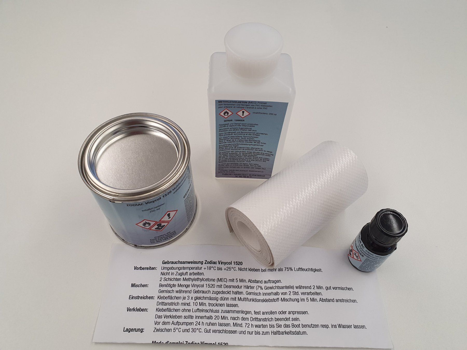 Boote: Schlauchboot Reparaturset PVC, Weiss – Neu und originalverpackt aus Safenwil von PromotAG