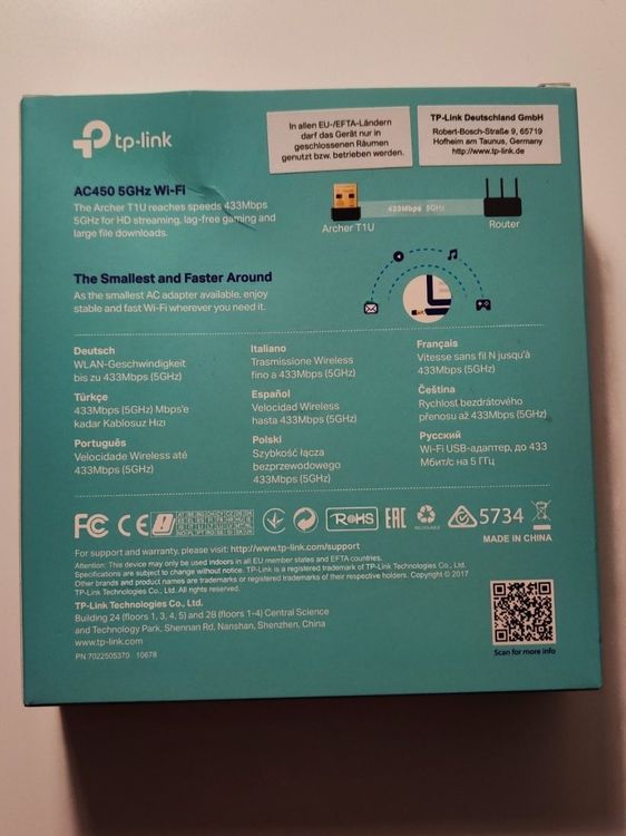 Wifi Adapter AC450 433Mbps 5GHz tp-link (Gebraucht) in Lenzburg für CHF ...