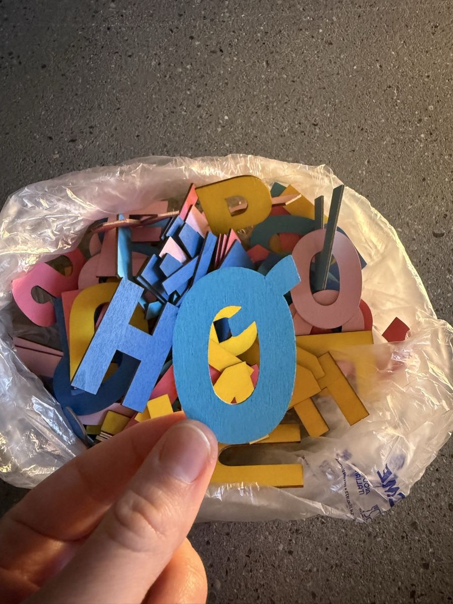 Kit bricolage: Colourful ABC wooden letters for creative DIY – Usato da Langenthal venduto da vik_v5ml 5