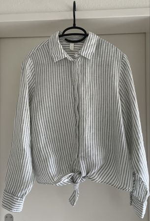H&M Leinenbluse gestreift