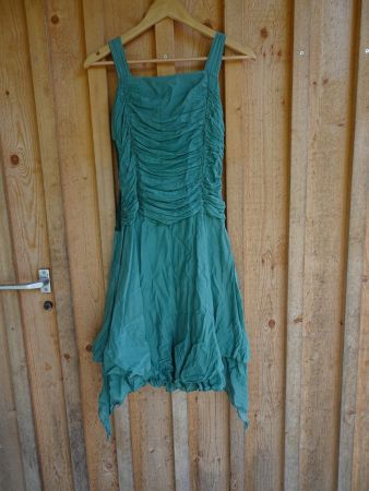 Sommerkleid grün Baumwolle Gr. XS - Cha23.87