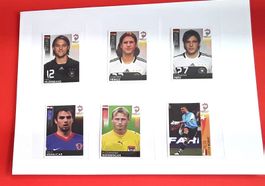 6 Panini Euro 2008 Schweiz GER AUT CRO Sticker Top Zustand