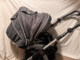 Hartan Kinderwagen Racer GTS graphit inkl. Tragtasche / -Bet
