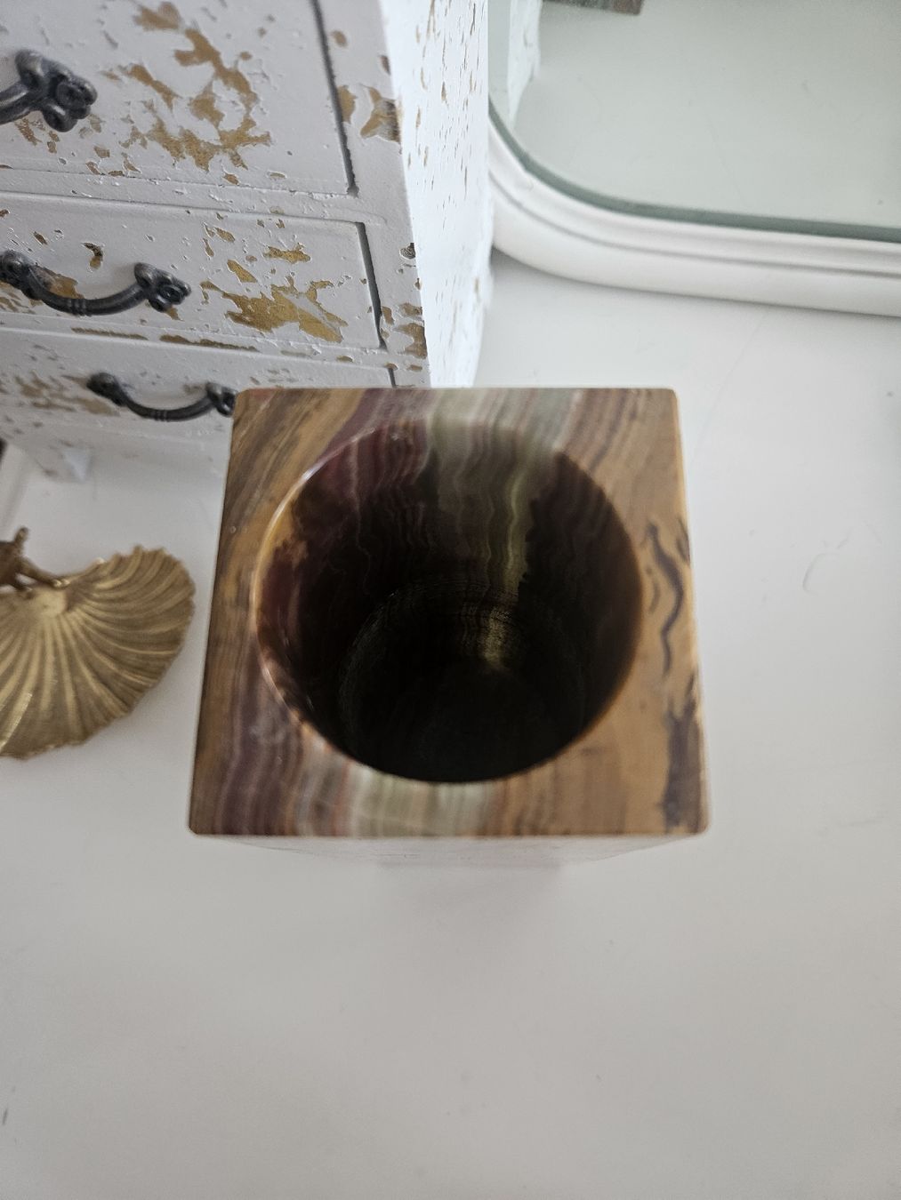 Vase & Récipients: Stein Vase aus Onyx – D'occasion à Rickenbach b. Wil par pookie 2