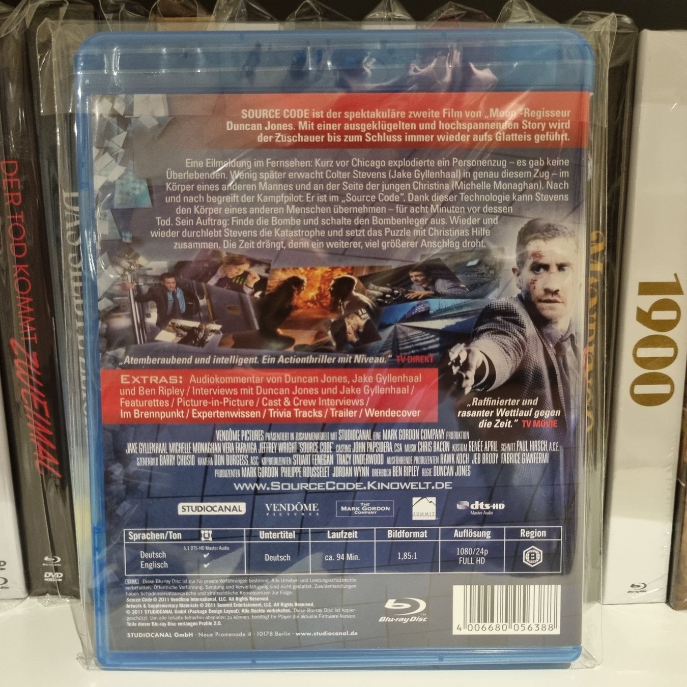 Alle DVDs: Source Code [Blu-ray] – Gebraucht aus Bremgarten AG von Mediensammler24 1