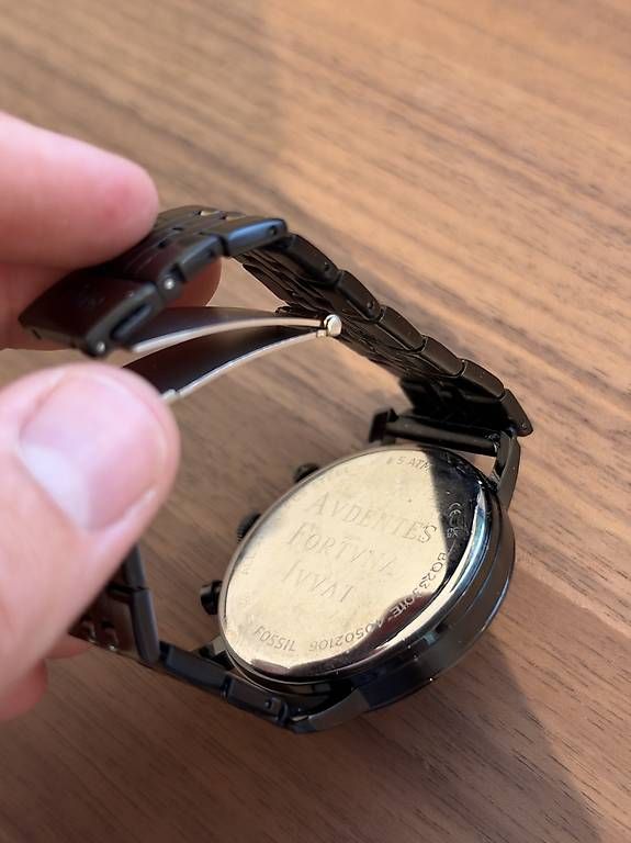 Orologi: Fossil All Black Metal Watch – Usato da Hütten venduto da osc_p78k 1