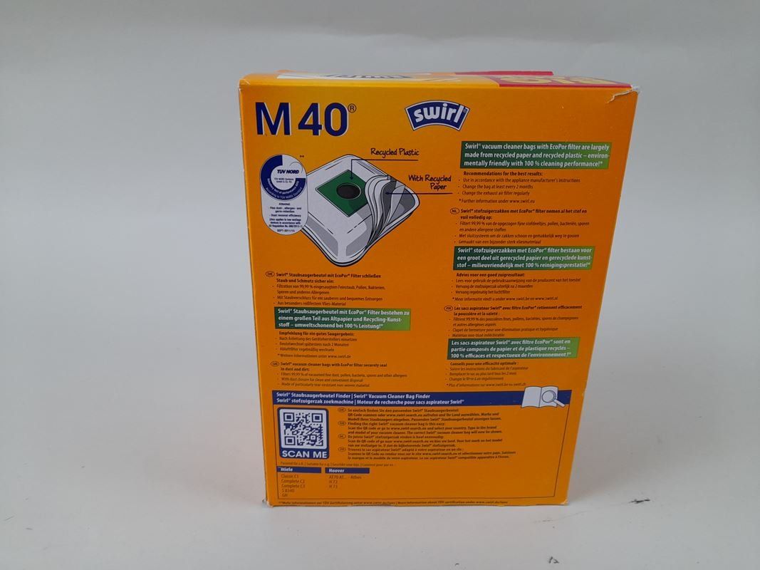 Altro per la casa: SWIRL Staubsaugerbeutel M40 10er Packung – Nuovo (secondo la descrizione) da Liebefeld venduto da Restwert_Liebefeld 2