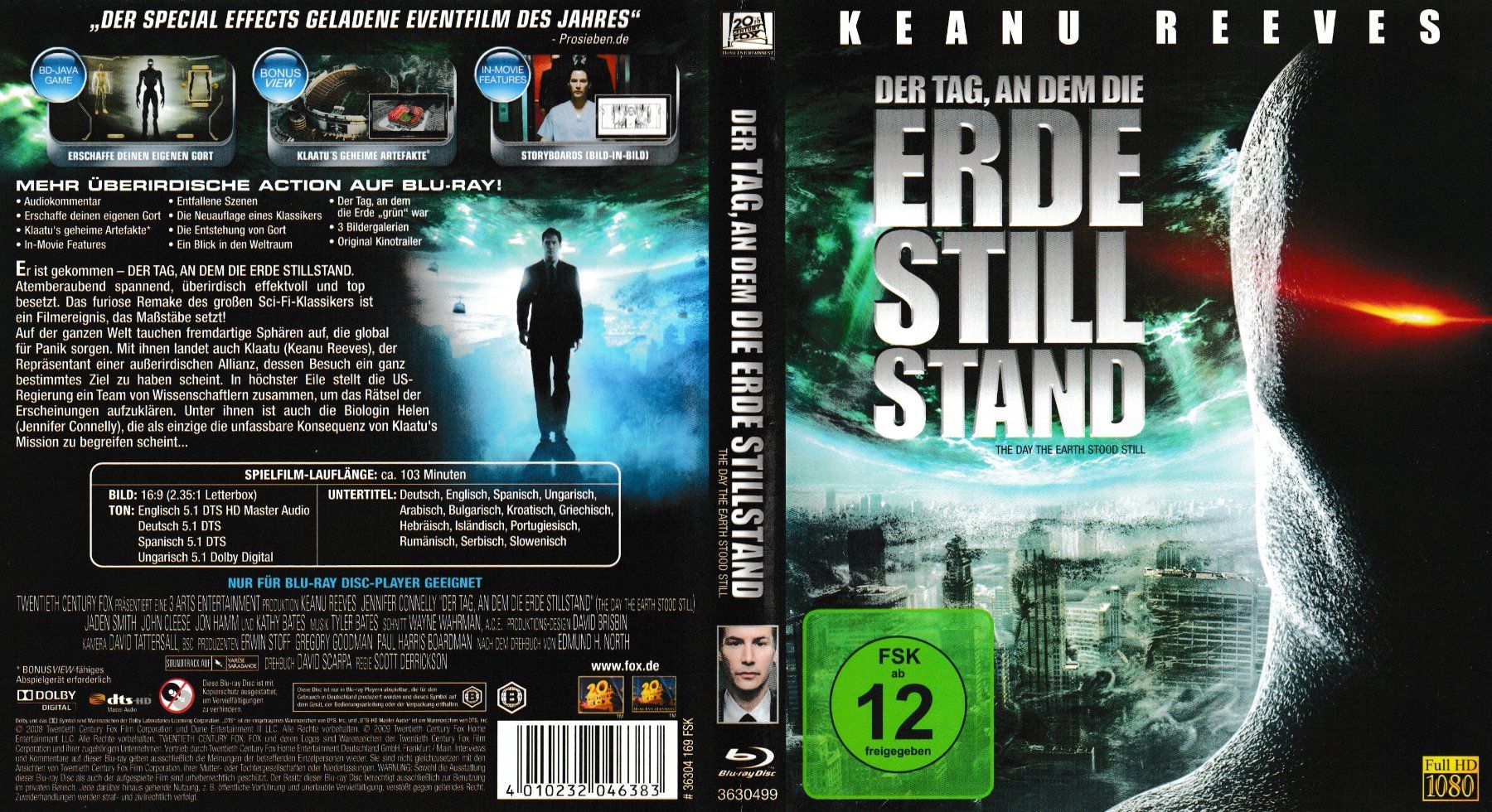 Tutti i DVDs: Blu-Ray - Der Tag, an dem die Erde stillstand – Usato da Langnau am Albis venduto da MediaRescuerKeLoX