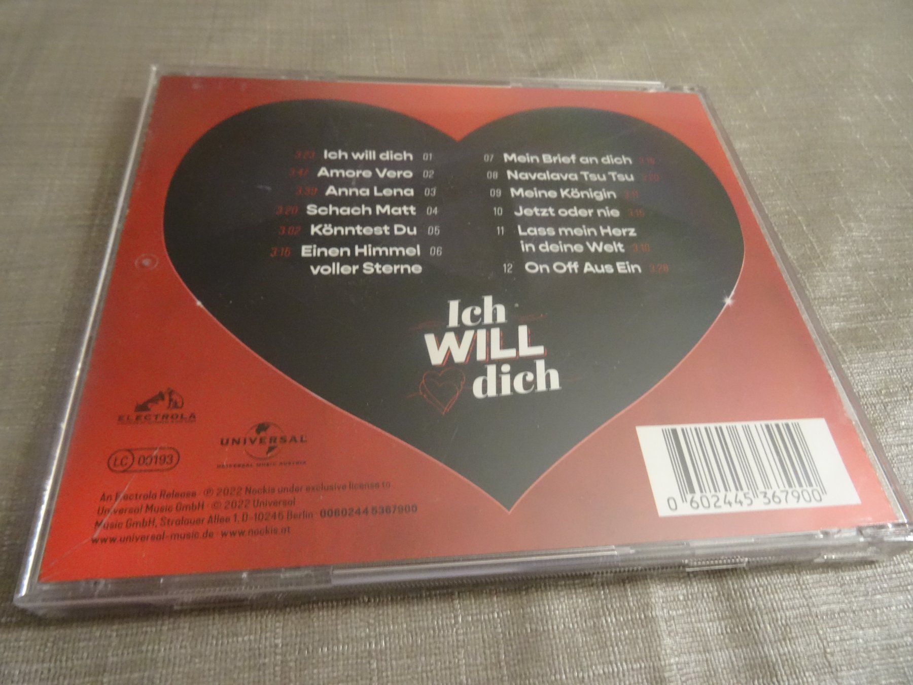 CDs: Nockis - Ich Will Dich - CD – Gebraucht aus Olten von Disc-Ausverkauf 1