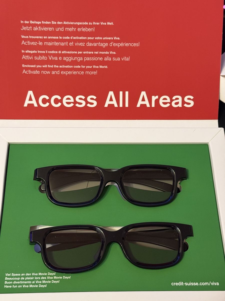 Lunettes & Verres: Credit Suisse 3D Brillen – D'occasion à Goldach par igwhitestar