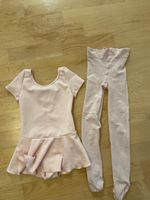 Ballettkleid Trikot 4Jahre mit Ballettstrumpfhose Rosa