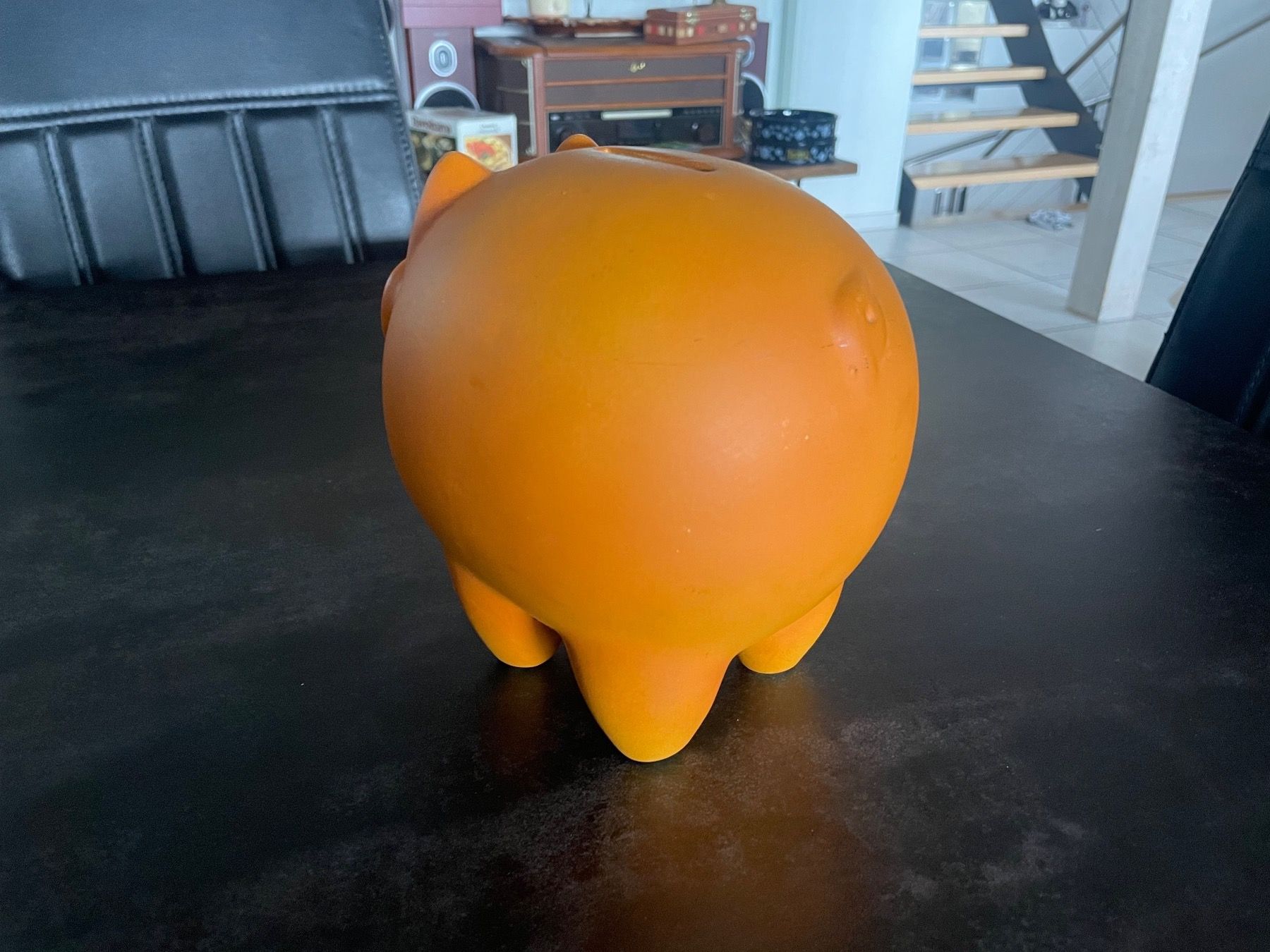 Spardosen: Tirelire Cochon Vintage Orange – Gebraucht aus Vallamand von Bricbracbroc82 2