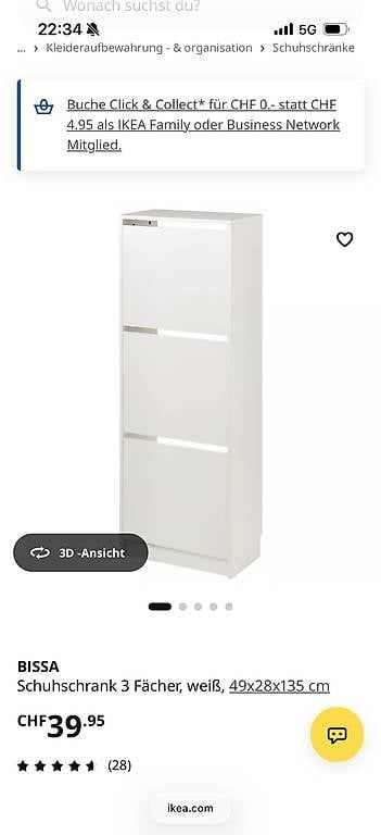 Ikea Schränke: Schuhschrank Bissa IKEA – Gebraucht aus Bern von iri_mtf2
