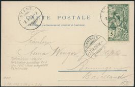 1900 - Weltpostverein UPU - Abart - Brief - EF - Stans NW