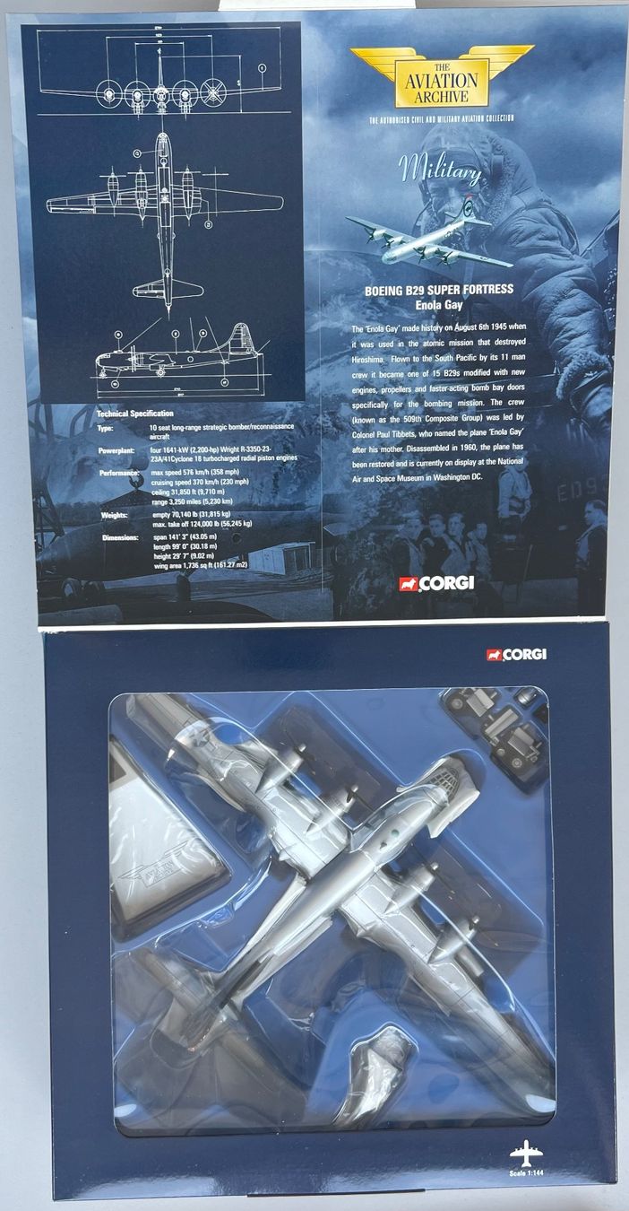 Corgi 48901 BOEING B29 Superfortress - ENOLA GAY (Neu und ...