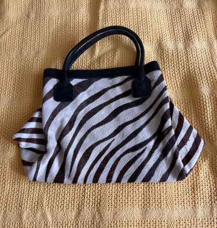 Zebrafell Handtasche