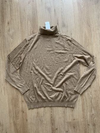 Pull en laine mérinos col montant celio