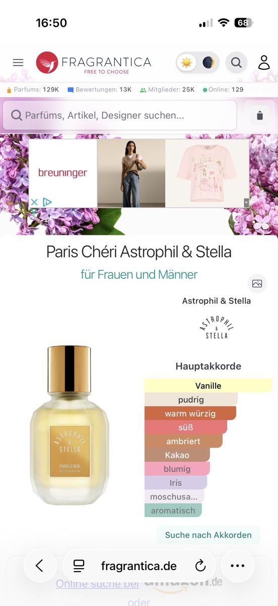 Parfum & Eau de Toilette: Astrophil & Stella Paris Chéri, 2 ml – Gebraucht aus Sursee von nst_czk2 1