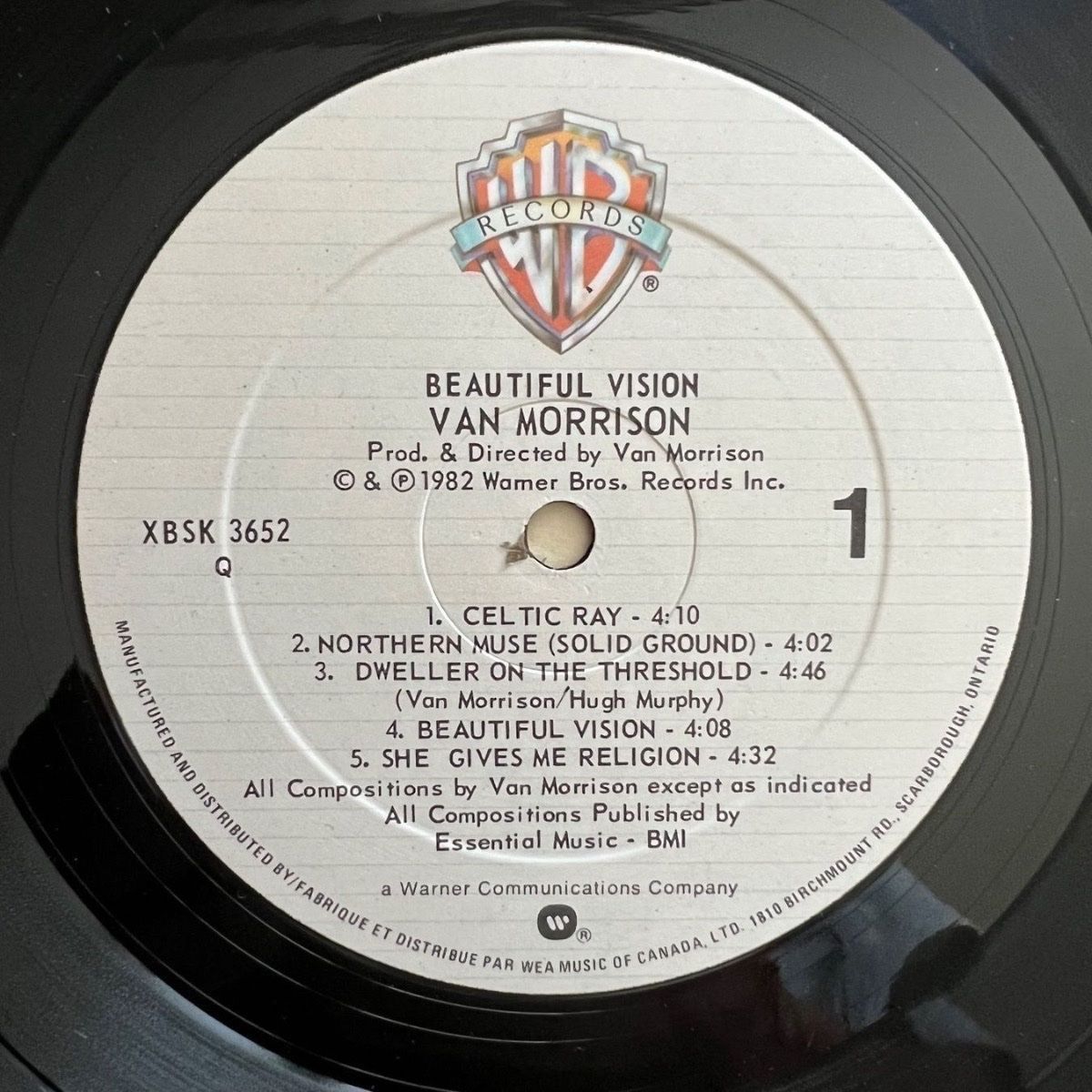 Schallplatten: Van Morrison - Beautiful Vision / 1. Canada-Press. 1982 TOP – Gebraucht aus Gais von soundcave57 2
