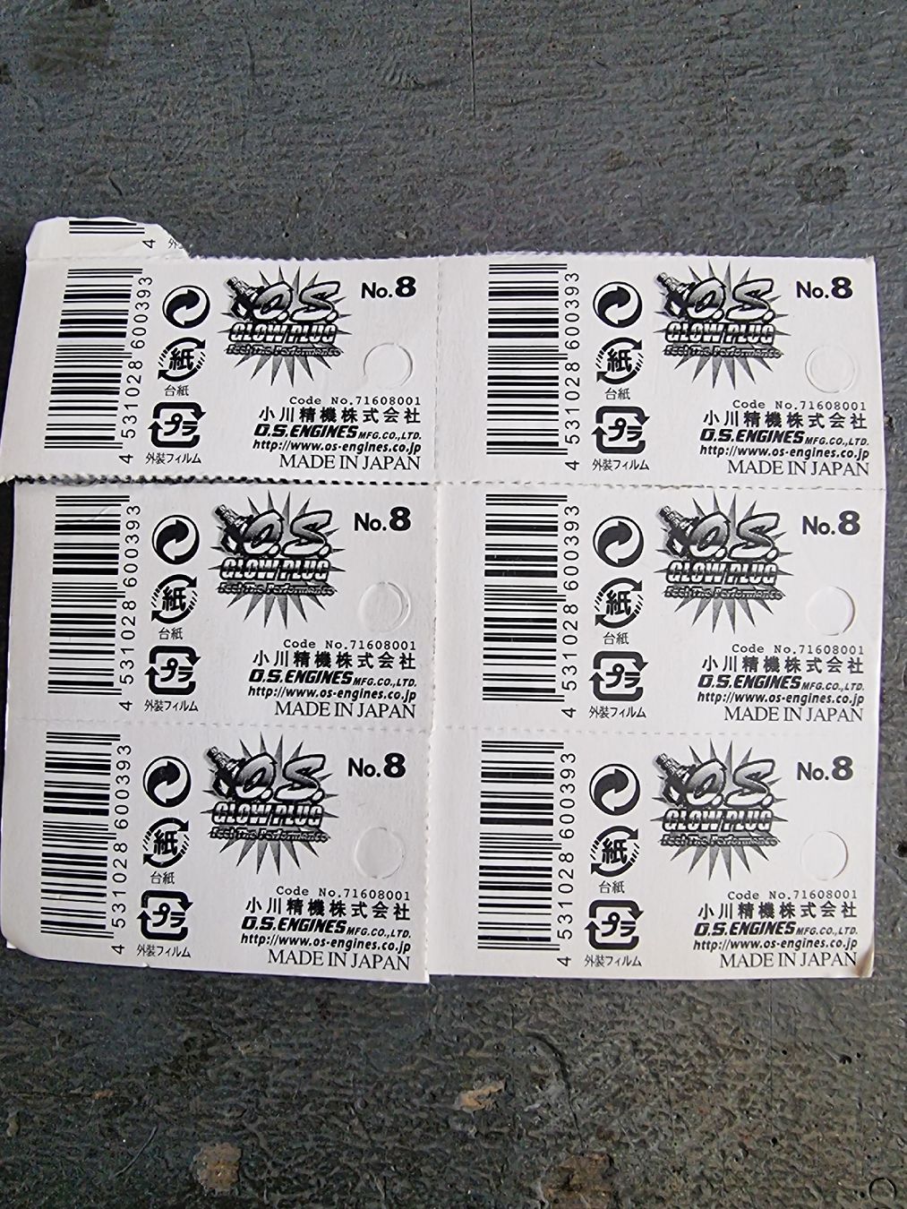 Modellismo RC: bougies os 8 medium 6x – Nuovo e nell'imballaggio originale da Enney venduto da poussincui 1