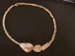 Collier pierre citrine