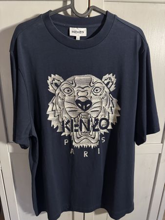 Kenzo Paris T-Shirt, Dunkelblau, Relaxed Fit, Grösse S