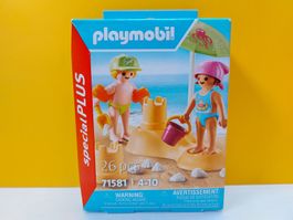 PLAYMOBIL 71581 Kids - Mädchen und Junge - mit Sandburg NEU