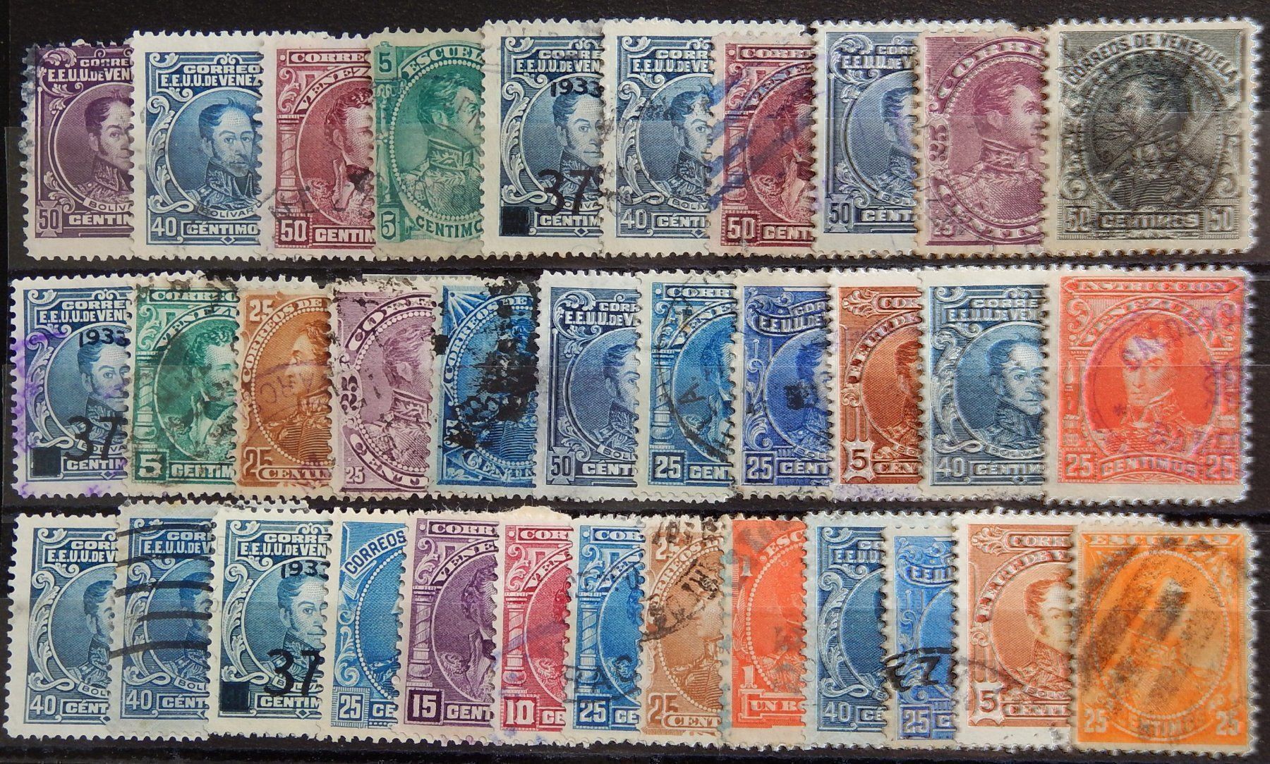 Alle Briefmarken: Venezuela mit alten Werten I – Gebraucht aus Zürich von Muehlekauf