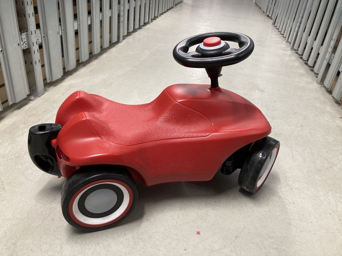 Big Veicoli per bambini: BIG Bobby Car rot mit Schubstange – Usato da Basel venduto da Lillybeth 3
