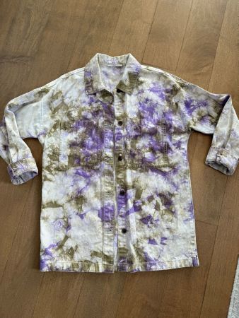 ESPRIT: Oversize Jacke im Batik-Look, Grösse XS