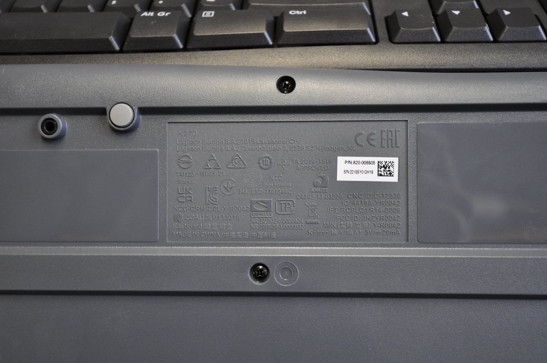 Logitech Tastaturen: Logi Tastatur und Maus – Gebraucht aus Burgdorf von WHITELIGHT3400 1