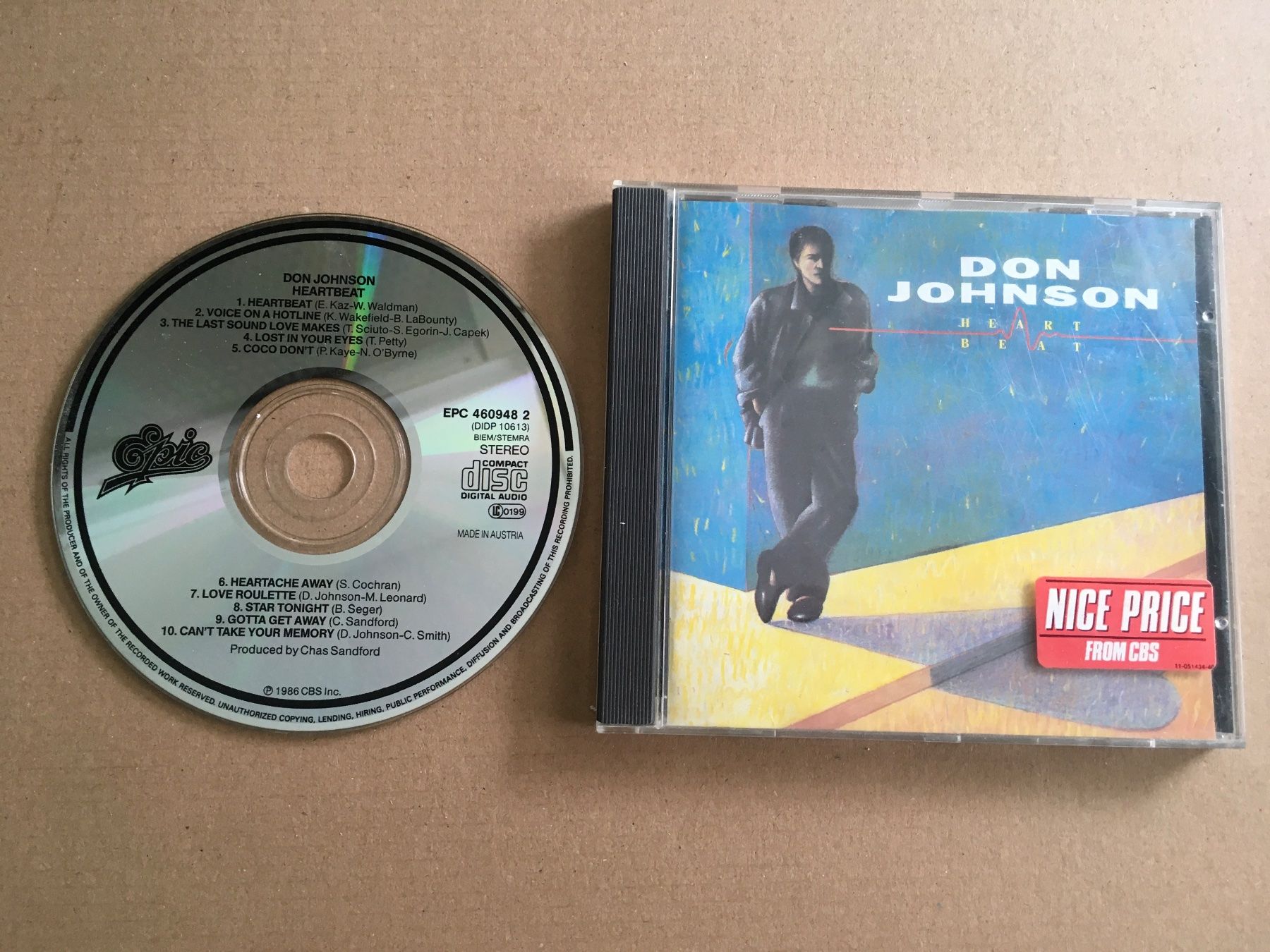 CDs: Don Johnson - Heart Beat -CD- – D'occasion à St.Gallen par MedienJoe