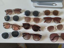 Sonnenbrillen Set 12 Stück verschiedene Modelle gebraucht