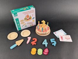 LELIN Geburtstagskuchen Holz-Spielzeug 30 Teile